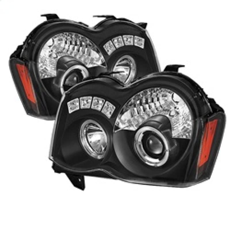 Auto Spyder 5070166 LED Halo Projector Headlights Black/Clear