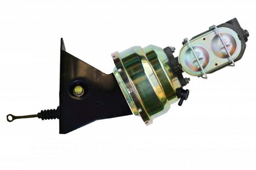 8 Inch LEED BRAKES Dual Power Booster, 1 Inch Bore Master (Zinc)