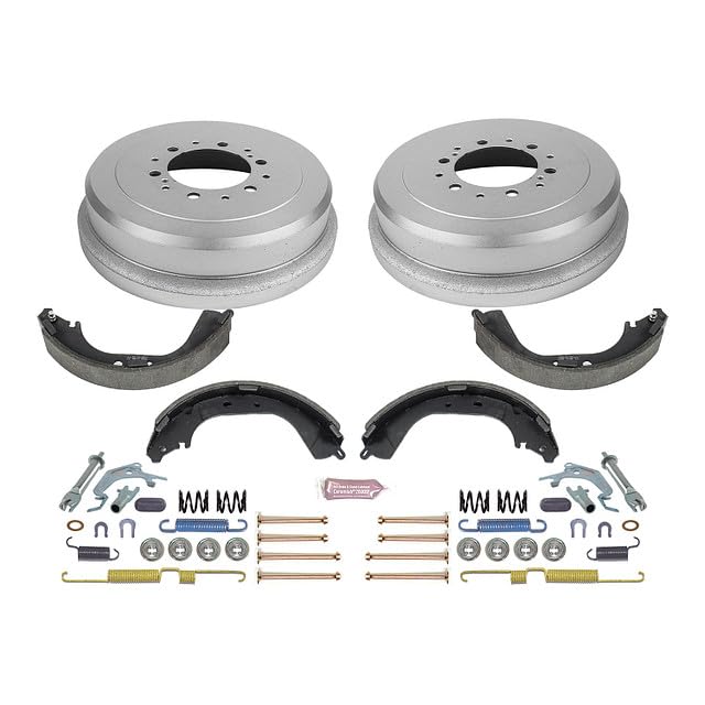 Power Stop KOE15314DK Rear Replacement Brake Kit-OE Brake Drums & Ceramic Brake Pads For Toyota Tacoma 1995-2002, Toyota Tundra 2000-2003 [Model Specific]