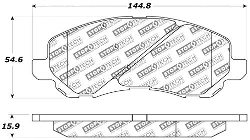 Sport Brake Pads StopTech 309.08660 with Shims and Hardware