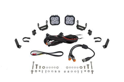 Diode Dynamics Universal SS3 1.5 Inch Roll Bar Bumper Light Kit, White SAE Fog Max