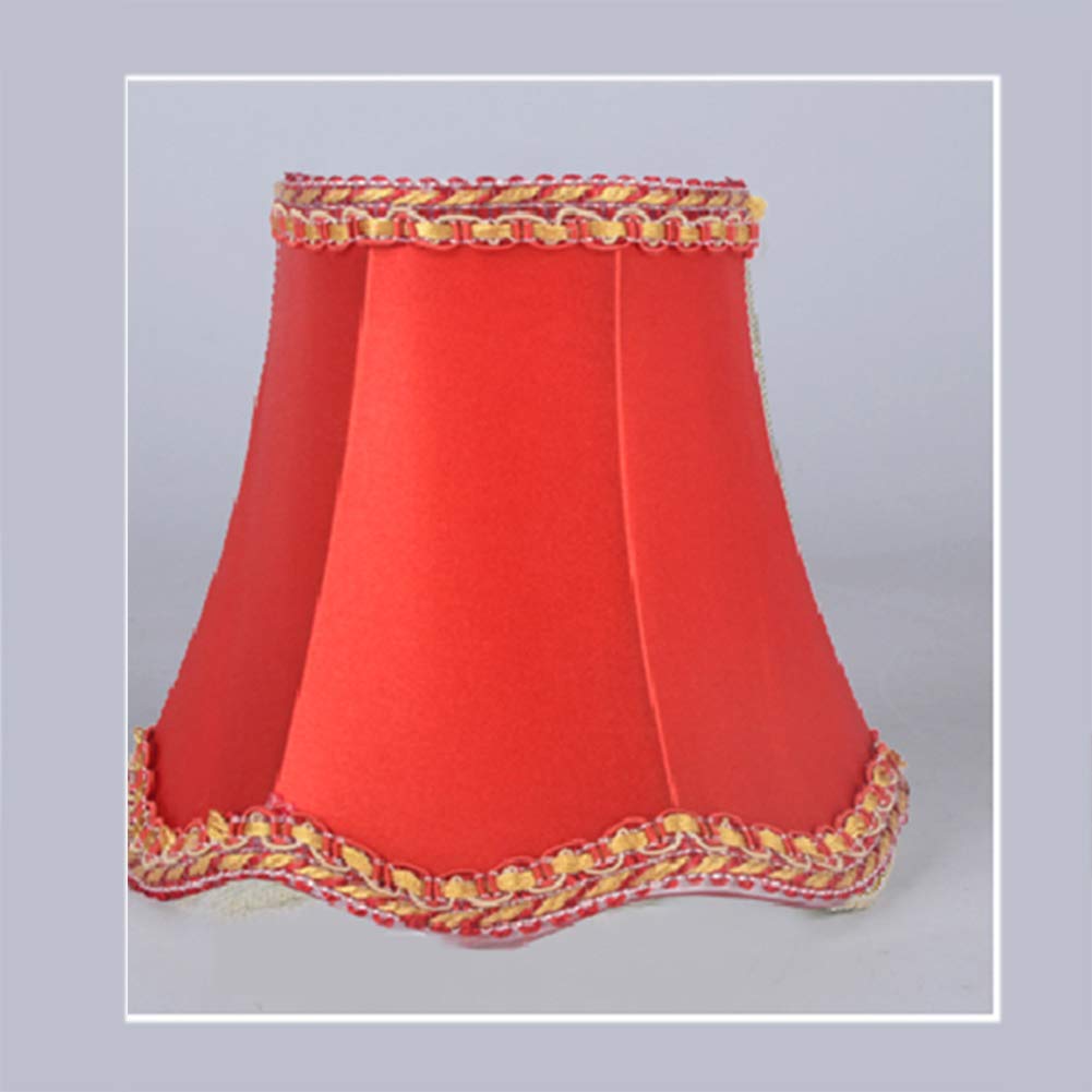 Cicony Candle Lampshade Chandelier Hotel Droplight Wall Lamp Accessories Wave Bottom Loth Modern (18#)