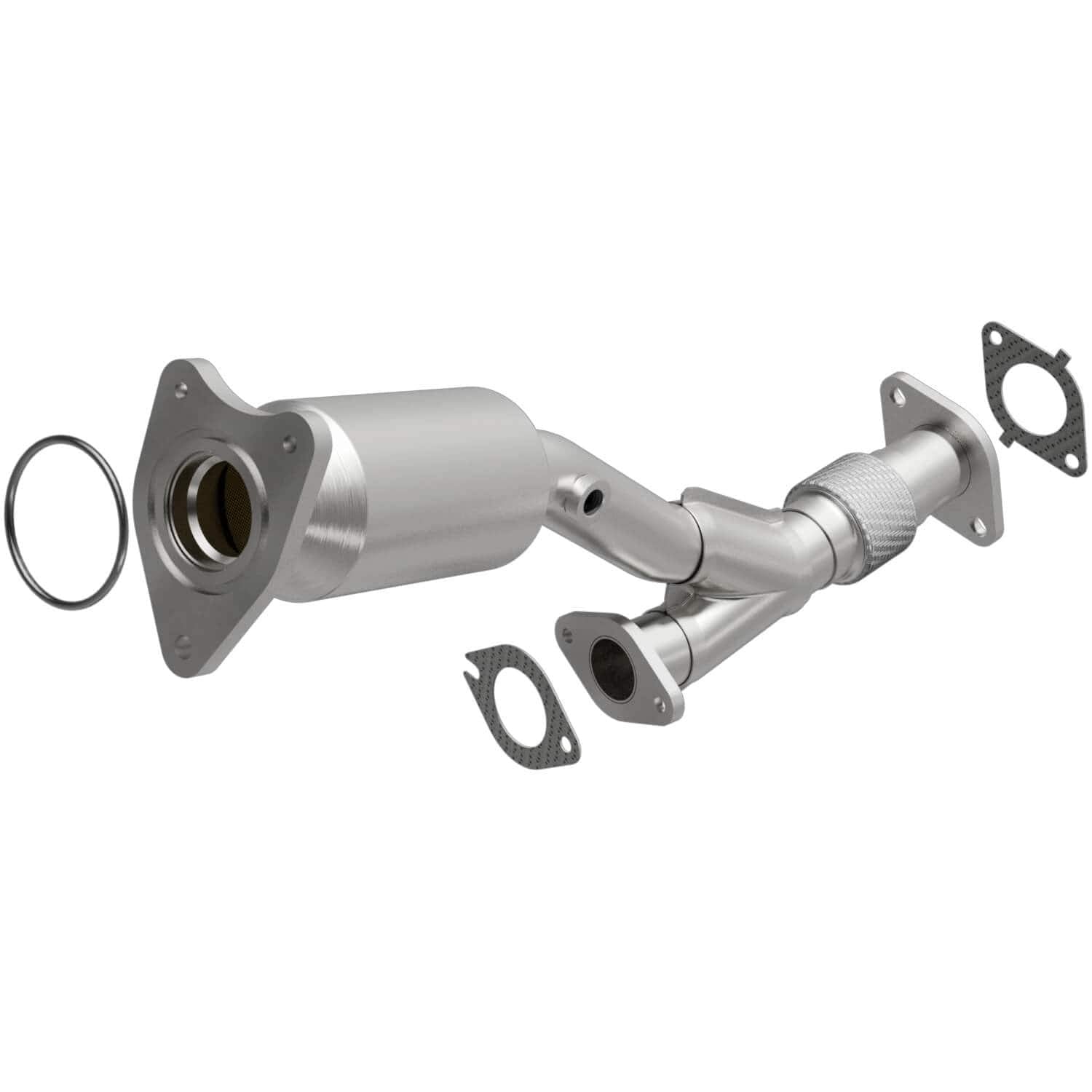 California Grade MagnaFlow Direct-Fit Catalytic Converter CARB Compliant 5561822 - Stainless Steel 2in Main Piping, 26.625in Overall Length, Pre-Converter O2 Sensor - 2007 Malibu CA Legal Replacement