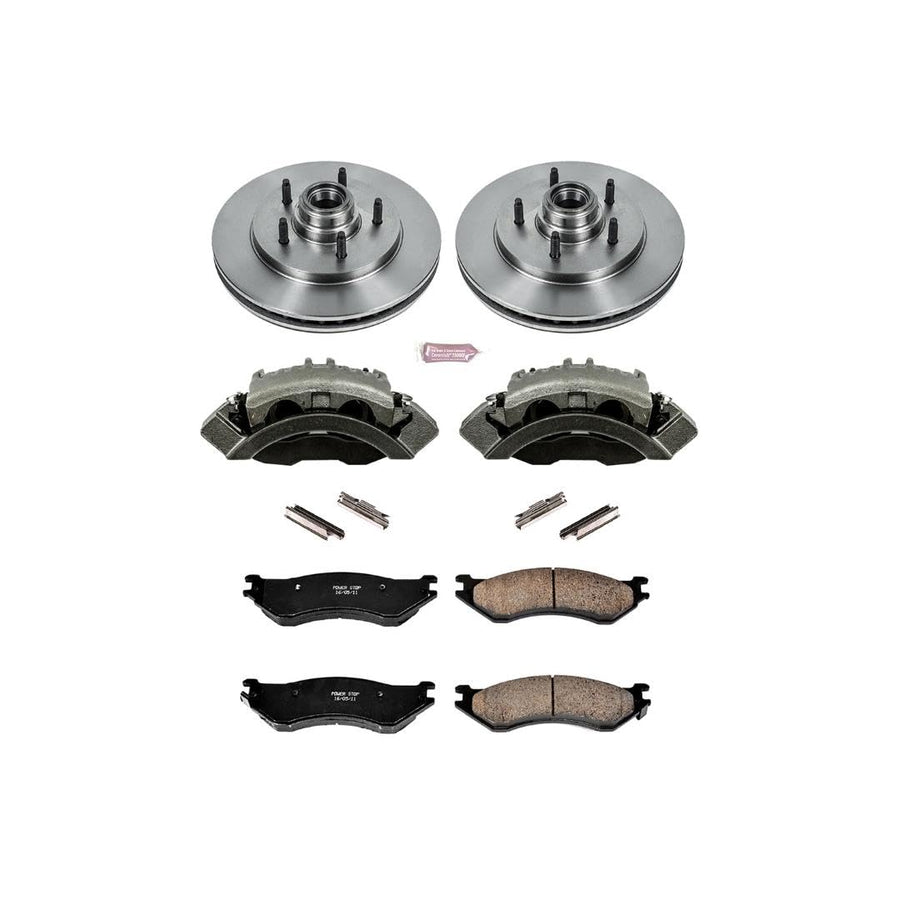Power Stop Autospecialty KCOE1878 1-Click OE Replacement Brake Kit with Calipers For Ford Expedition 1997-2000, Ford F-150 1999-2000, Lincoln Navigator 1998-2000 [Model Specific]