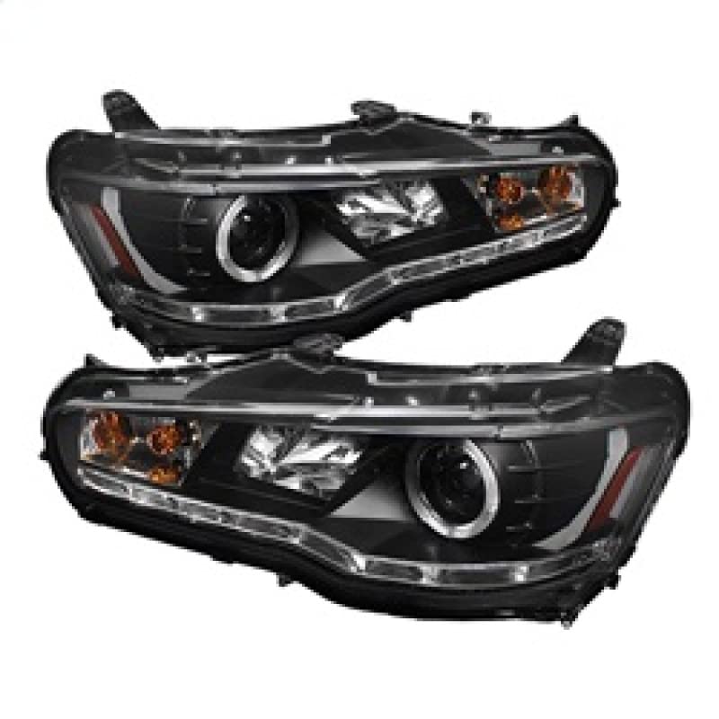LED Halo Projector Spyder Auto Headlights Black/Clear