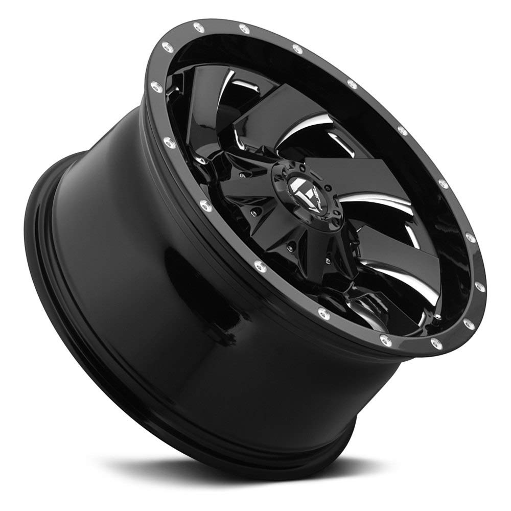 D574 FUEL Cleaver Black Milled 20x10 8x180-18 offset