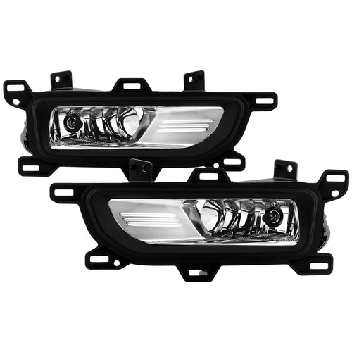Nissan Titan 2020-2022 Spyder OEM Style Fog Lights w/Switch - (Bulbs Size - H8 12V 35W) - Clear