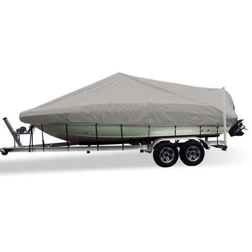 Flex-Fit CSR 78012 Cover for V-Hull Fishing Boats - 20' to 22', Haze Gray