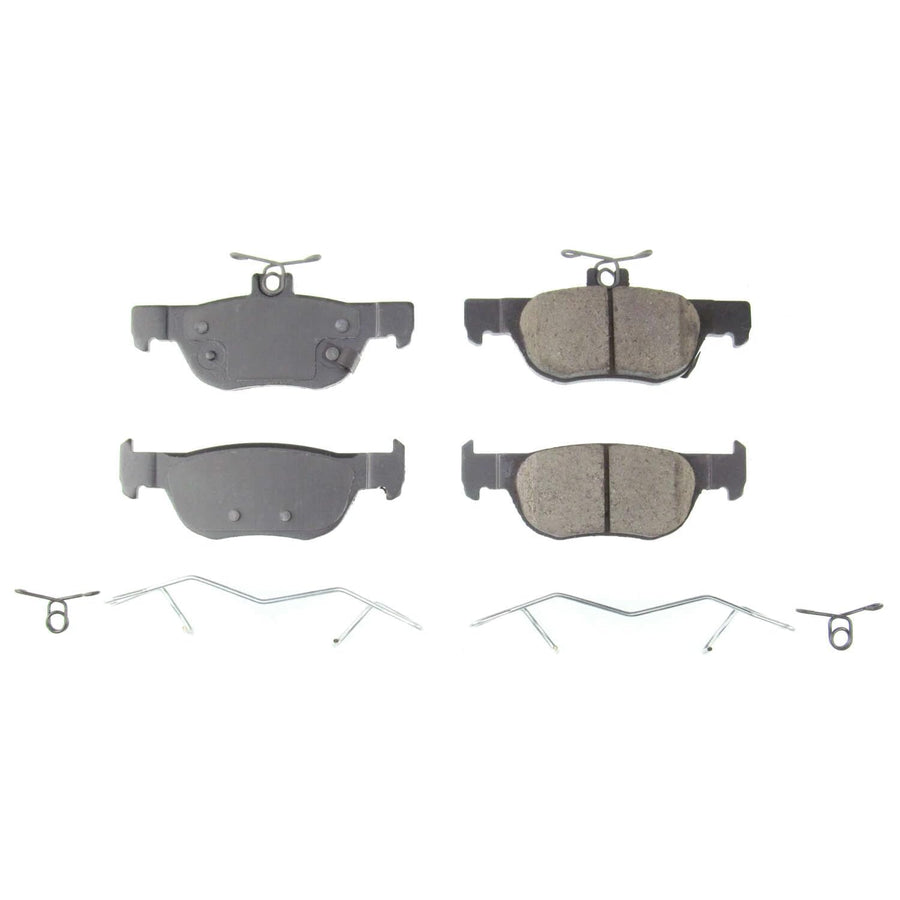 Rear Brake Kit Power Stop For Mazda 3 2019-25 |3 Sport 2019-22 |CX-30 2020-25 |MX-30 EV 2022-23 - Ceramic Brake Pads With Installation Hardware, 17-2219