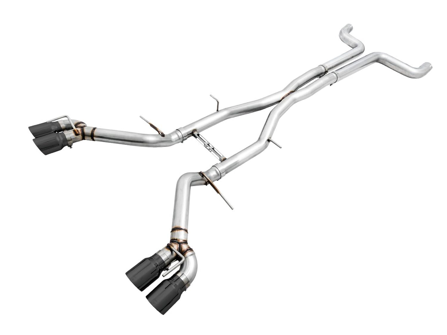 16-19 Chevy Camaro SS AWE Tuning Non-Res Cat-Back Exhaust - Track Edition (Quad Diamond Black Tips) - 3020-43074
