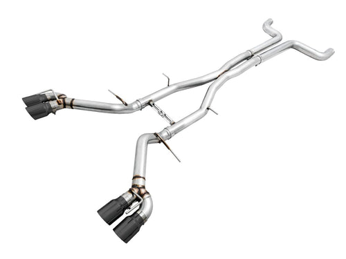 16-19 Chevy Camaro SS AWE Tuning Non-Res Cat-Back Exhaust - Track Edition (Quad Diamond Black Tips) - 3020-43074