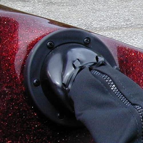 T-H Marine Cable Boot Boat – Easy Install Marine Cable Rigging Boot with Cable Tie, Durable UV Resistant Vinyl for Motor Well & Electrical Protection, Black, 2 Inch