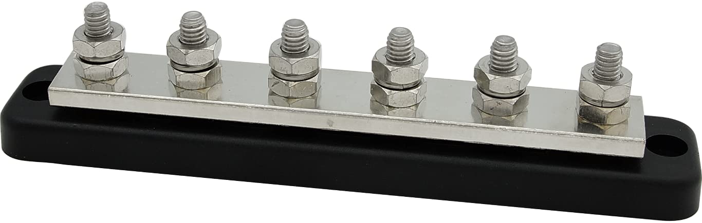 Bus Bar, Sierra FS46710 - 250A Maxi 6 Stud with Cover