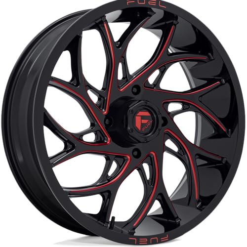 UTV Fuel D779 RUNNER Custom Wheel: 22x7 Size, 4/137mm Lug Pattern, 0mm Offset, 110.2mm Bore - G-BLK-MILL-RD