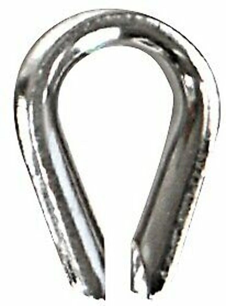 S.s. Wire Rope Thimble Whitecap - 3/8