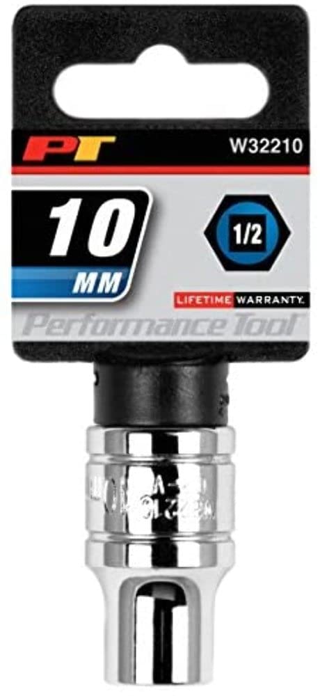 W32210 Performance Tool Size: 1/2-Inch Drive 10mm 6pt Socket