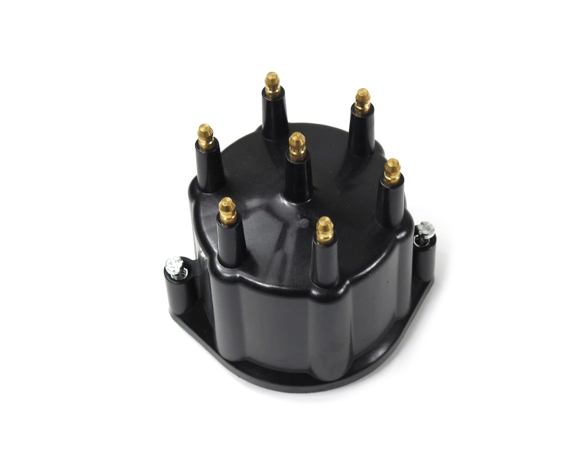 REPLACEMENT CAP PERTRONIX FOR 6-CYLINDER FLAME-THROWER BILLET DISTRIBUTORS. BLACK MALE STYLE CAP.