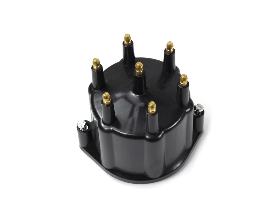 REPLACEMENT CAP PERTRONIX FOR 6-CYLINDER FLAME-THROWER BILLET DISTRIBUTORS. BLACK MALE STYLE CAP.