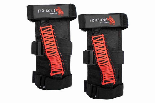 Fishbone Offroad FB55280: Red Grab Handles Paracord