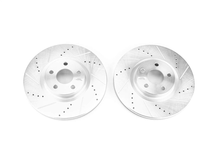 Power Stop AR85194XPR Front Brake Rotor Pair Drilled and Slotted For Lincoln MKZ 2017-2020 [Model Specific]