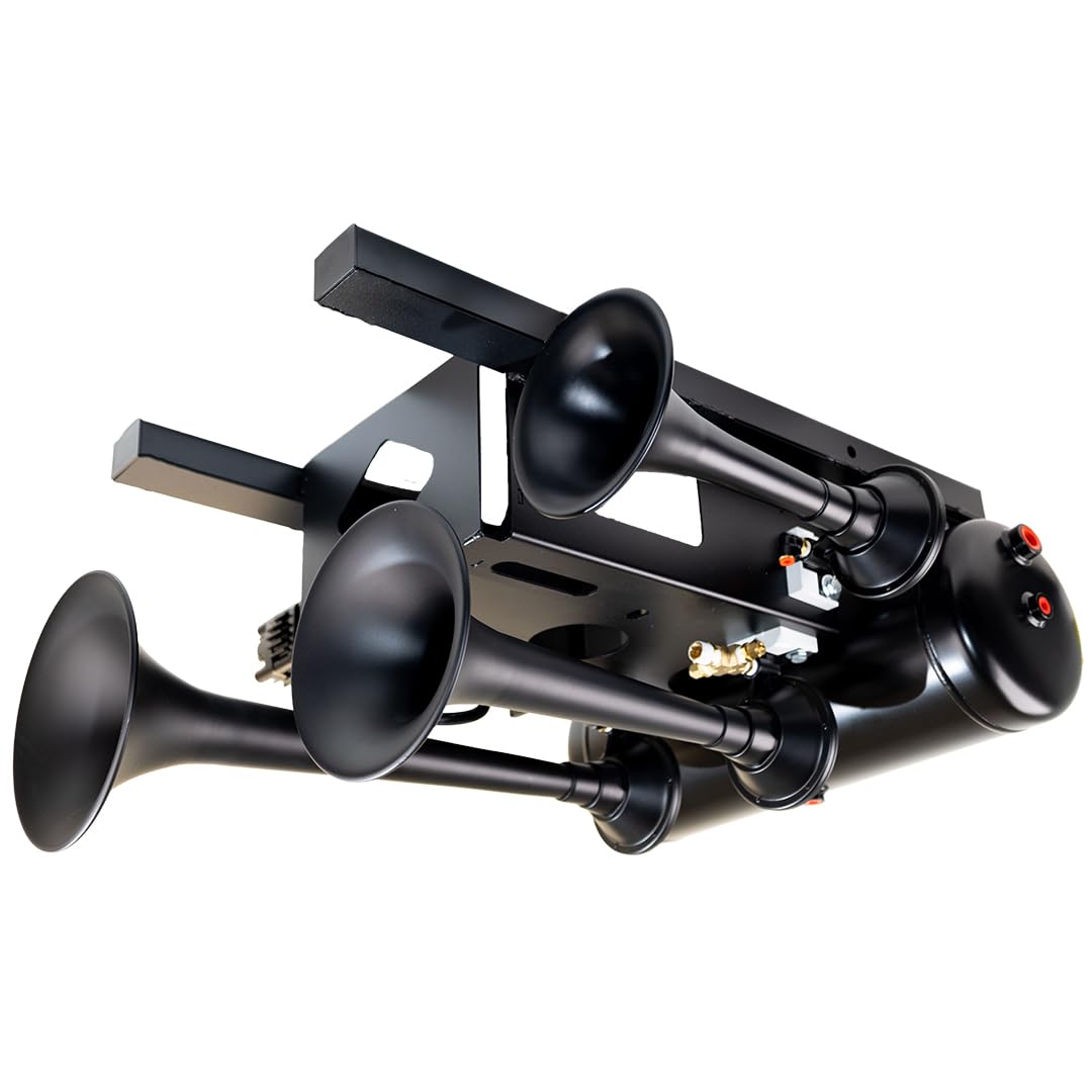 Train Horn System Bolt-on with 730 Triple Train Horn and Spare Tire Location System Mounting