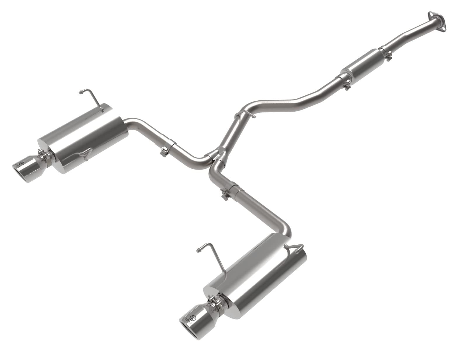 aFe Power 2-1/2 IN to 2-1/4 IN Takeda 304 Stainless Steel Cat-Back Exhaust w/Polished Tip Fit Subaru Forester XT 14-18 H4-2.5L (t) 49-36804-P