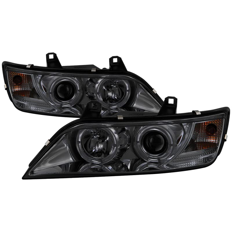 BMW Z3 96-02 Spyder 5009104 Projector Headlights - LED Halo - Smoke - High H1 (Included) - Low H1 (Included)