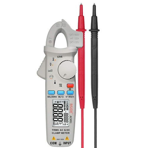 Digital Clamp Meter ACM91 AC/DC Current True RMS Auto-Ranging 6000 Counts Volt Meter Low Impedance Voltage Tester Portable Digital Multimeter