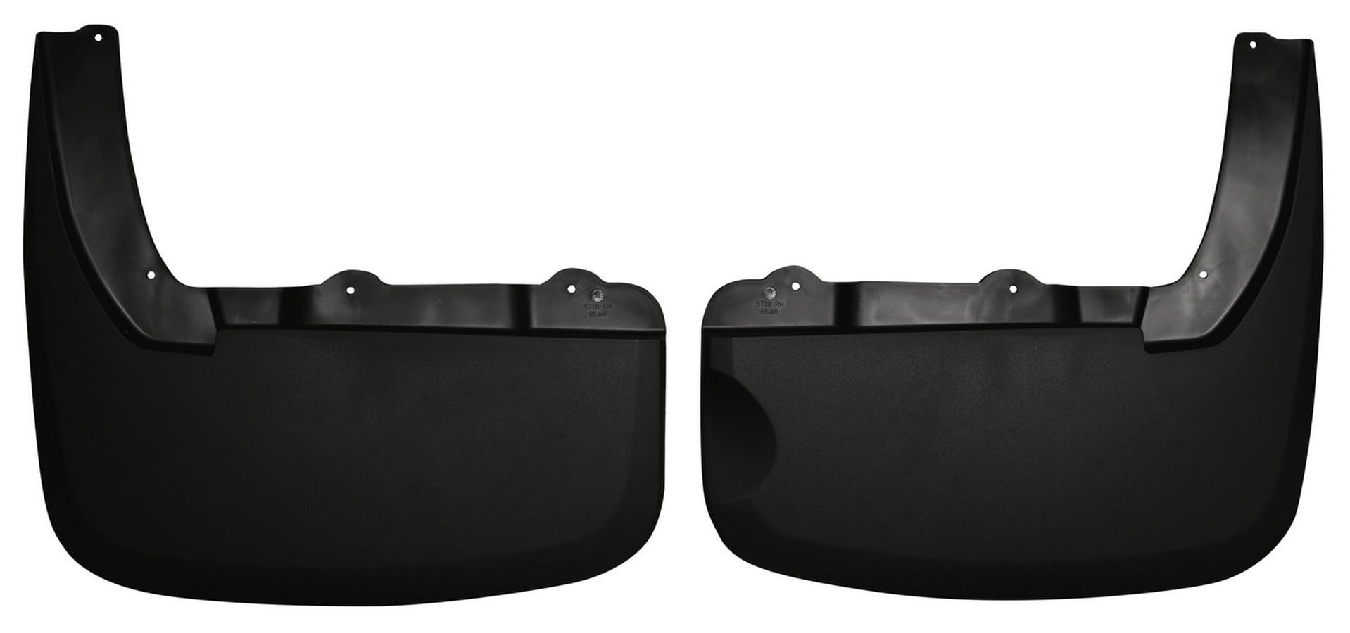 Rear Mud Guards - Husky Liners | 2010-2018 Dodge Ram 3500 w/Dual Rear Wheels & OE Flares, Rear Set - Black, 2 Pc. | 57191
