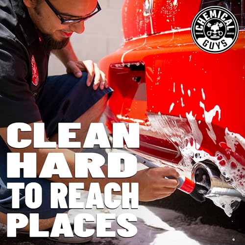 Chemical Guys Exterior Detailing Brushes All in the Details - 3-Piece Soft Scratch-Free Brushes for Wheels, Bumpers, Grilles, Badging & Tight Exterior Gaps on Cars, Trucks, SUVs & More