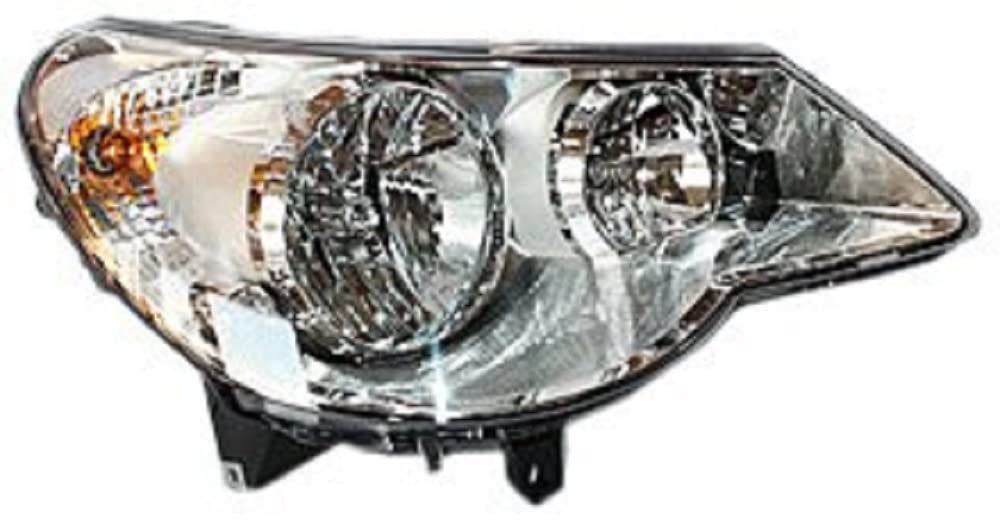 Right TYC Headlight Assembly Compatible with 2007-2010 Chrysler Sebring Conv