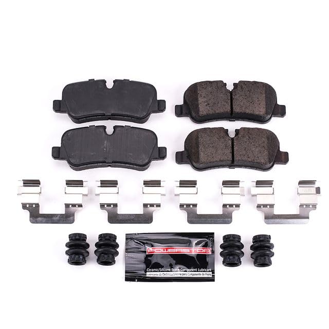 Power Stop Z23-1099 Z23 Sport Carbon Fiber Infused Ceramic Brake Pads Rear with Hardware For Land Rover LR3, Land Rover LR4, Land Rover Range Rover, Land Rover Range Rover Sport [Model Specific]