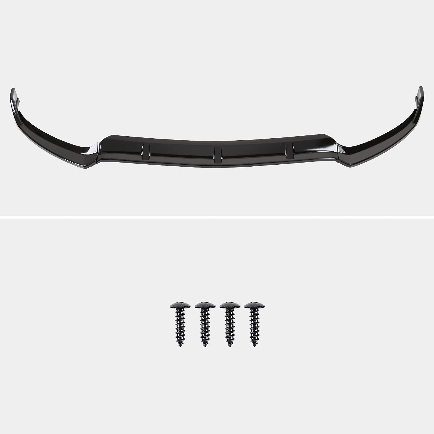 Glossy Black Spec-D Tuning Front Lip Spoiler Splitter Compatible with 2015-2018 Mercedes Benz C-Class W205