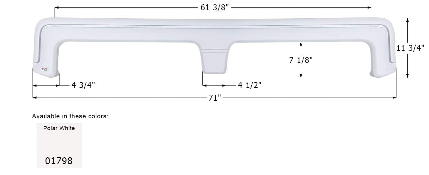 Fender Skirt ICON, Tandem, Cobra, FS1798, Polar White
