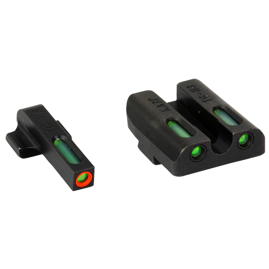Handgun Sight TRUGLO TFX PRO | Compact Snag-Free Durable Shock-Resistant Glowing Tritium & Fiber-Optic Xtreme Night Sight with High Contrast Orange Front Ring, Compatible with Canik TP9 Handguns