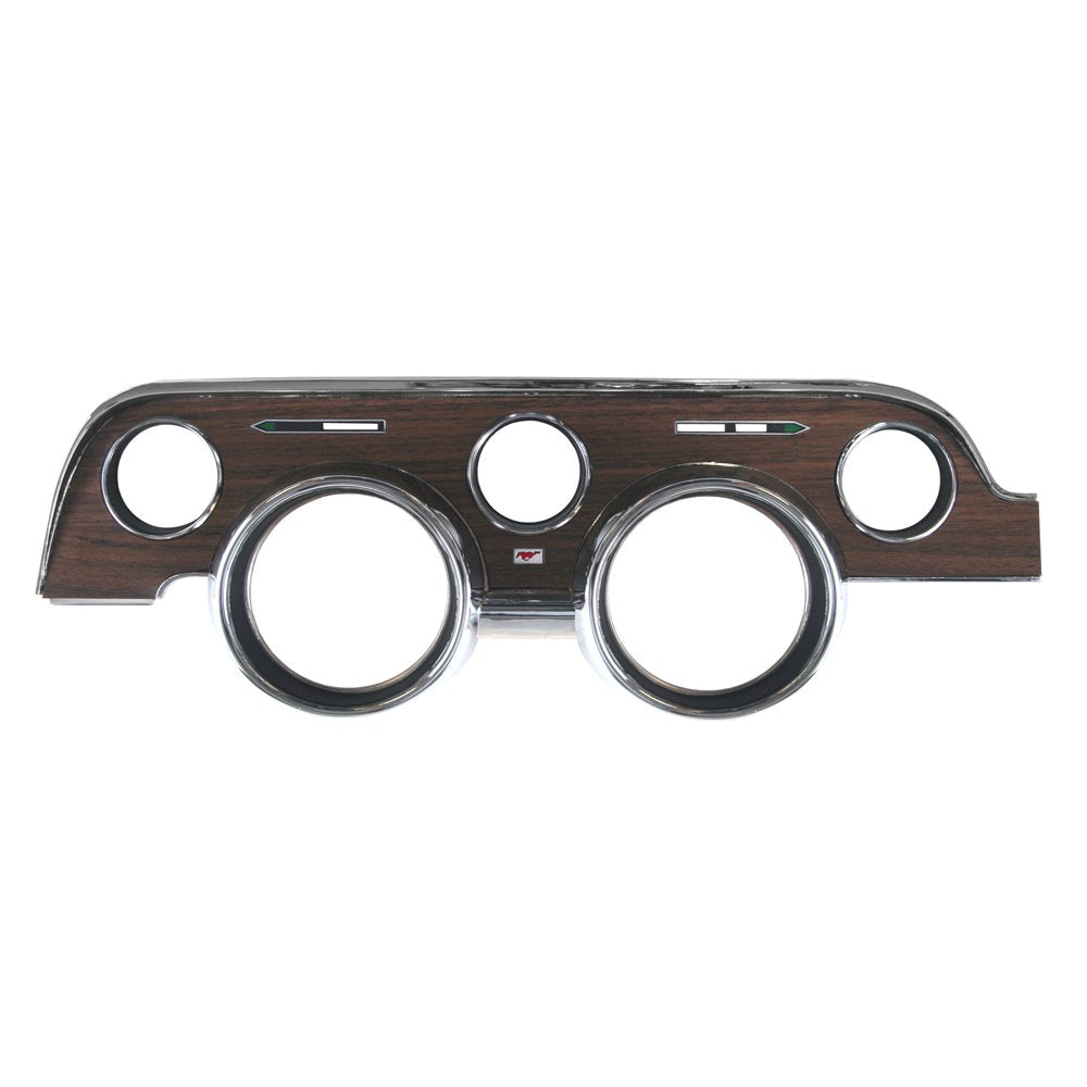 C8ZZ-10838-BMI Scott Drake Instrument Bezel With Metal-Backed Woodgrain Vinyl