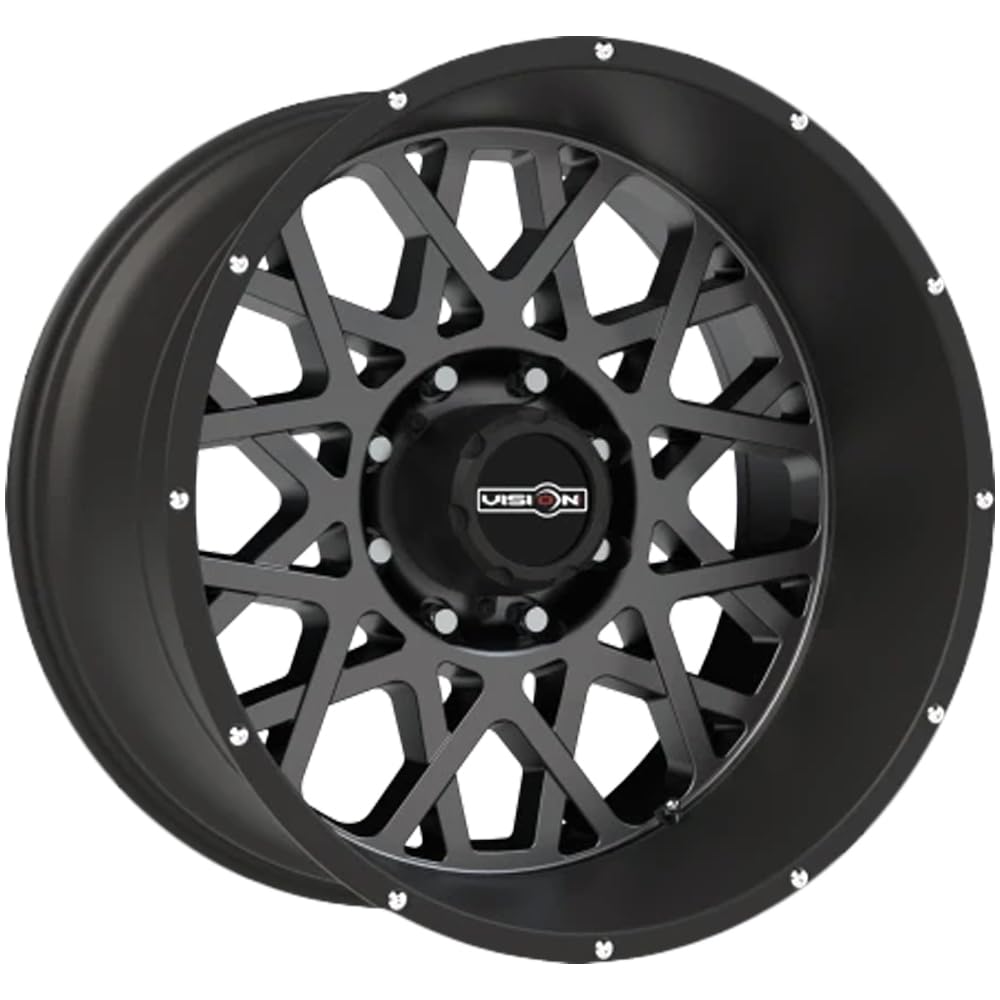 22x10 Vision 412 Rocker 8x6.5" -19mm Gunmetal Wheel Rim 22" Inch