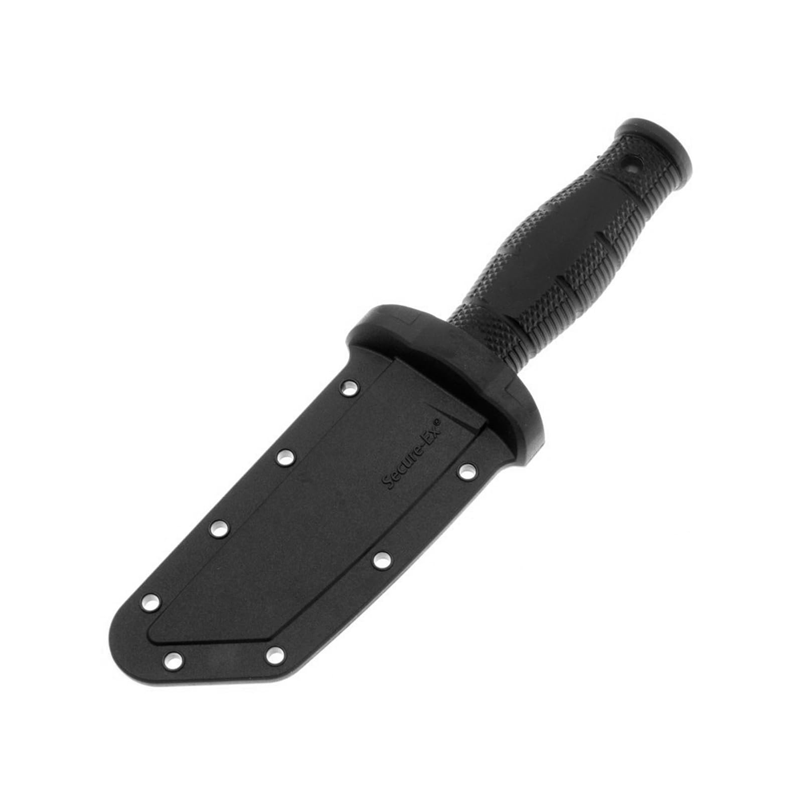 Cold Steel Tanto Point Mini Leatherneck Compact Lightweight 3.5" 8CR13MOV Steel Fixed Blade Outdoor Hunting Utility Knife, 3.25" Textured Ergonomic Kray-EX Handle, Secure-EX Sheath