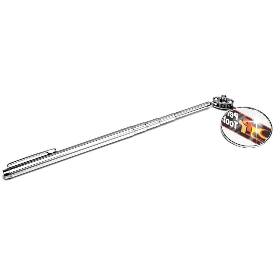 1-1/8-Inch Performance Tool Telescoping Round Inspection Mirror, Extends from 6-1/2-Inch to 18-1/2-Inch