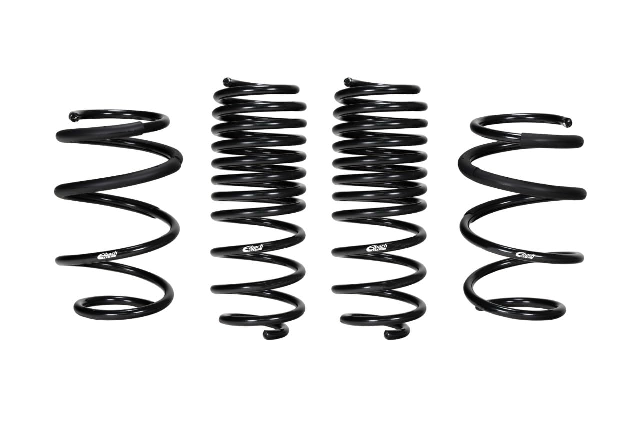 Eibach PRO-KIT Suspension Spring Kit, Lowering, 4 Coil Springs, Black Powder Coat, compatible with Honda Civic 2017-21, Kit