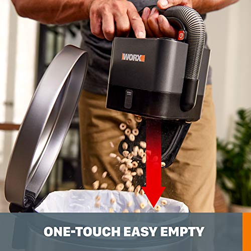WORX 20V Power Share Cordless Cube Vac Compact Vacuum, Black