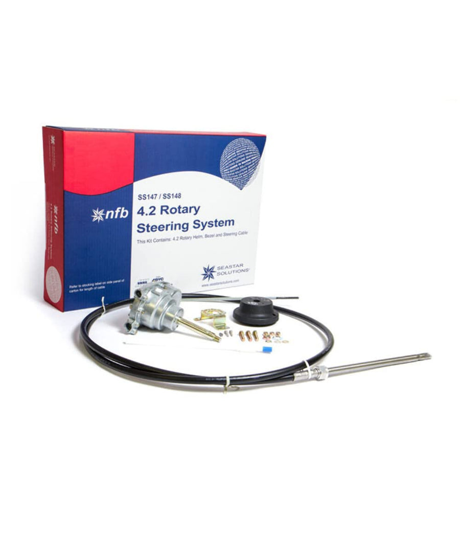 Dometic SeaStar Rotary NFB (No Feedback) Steering Kit with Single Cable, SS14719, 19ft.