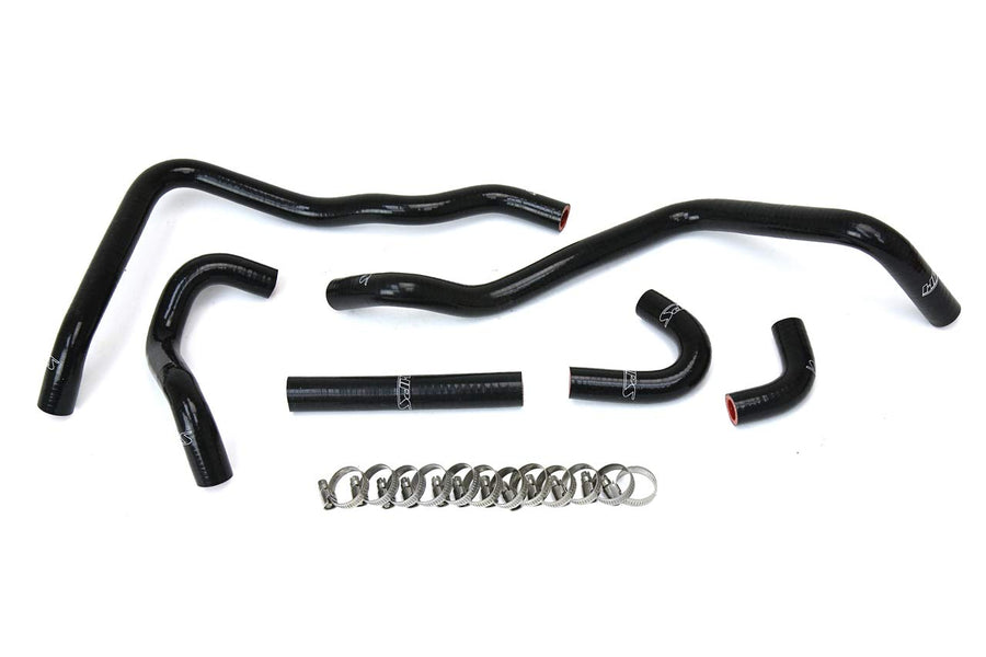 Black Silicone HPS 57-1433-BLK Heater Coolant Hose Kit