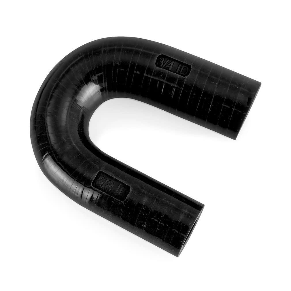 GM LS V8 Heater Core Bypass Hose, Mishimoto Silicone Black