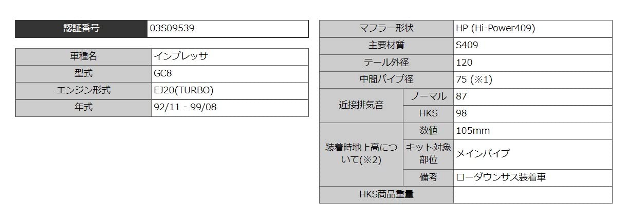 Muffler HKS (31006-AF009)