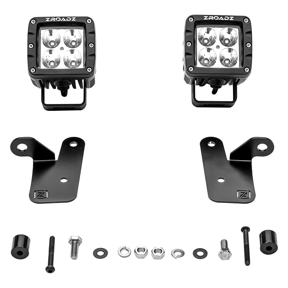 A Pillar Jeep JL, Gladiator LED Kit with (2) 3 Inch LED Pod Lights - PN #Z364941-KIT2