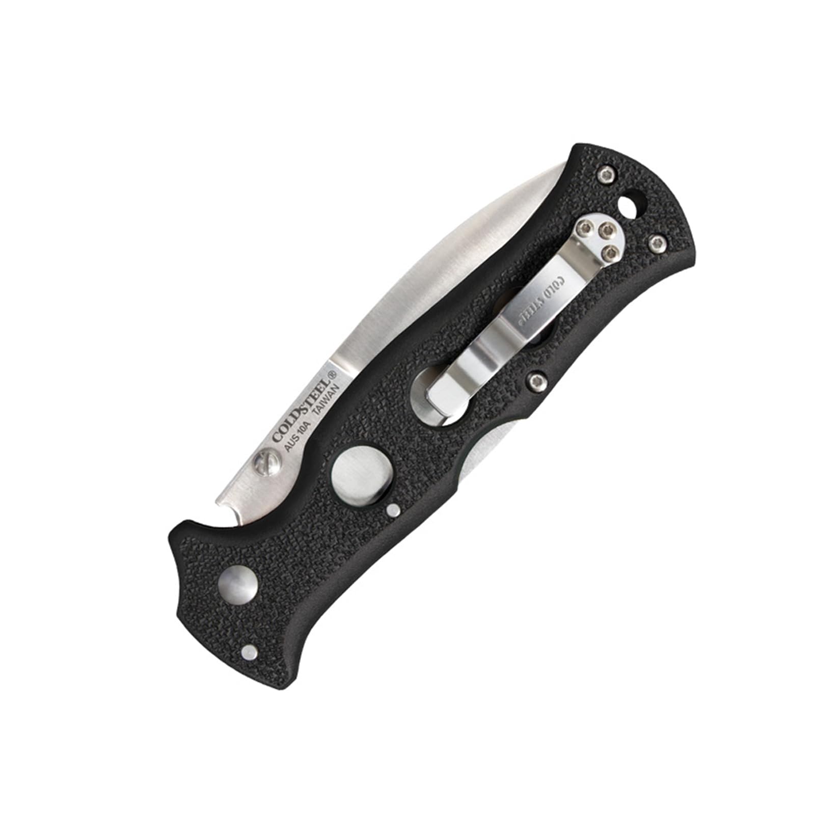 Cold Steel Folding Knife Counter Point with Tri-Ad Lock and Pocket Clip, Counter Point 1, Silver & Black
