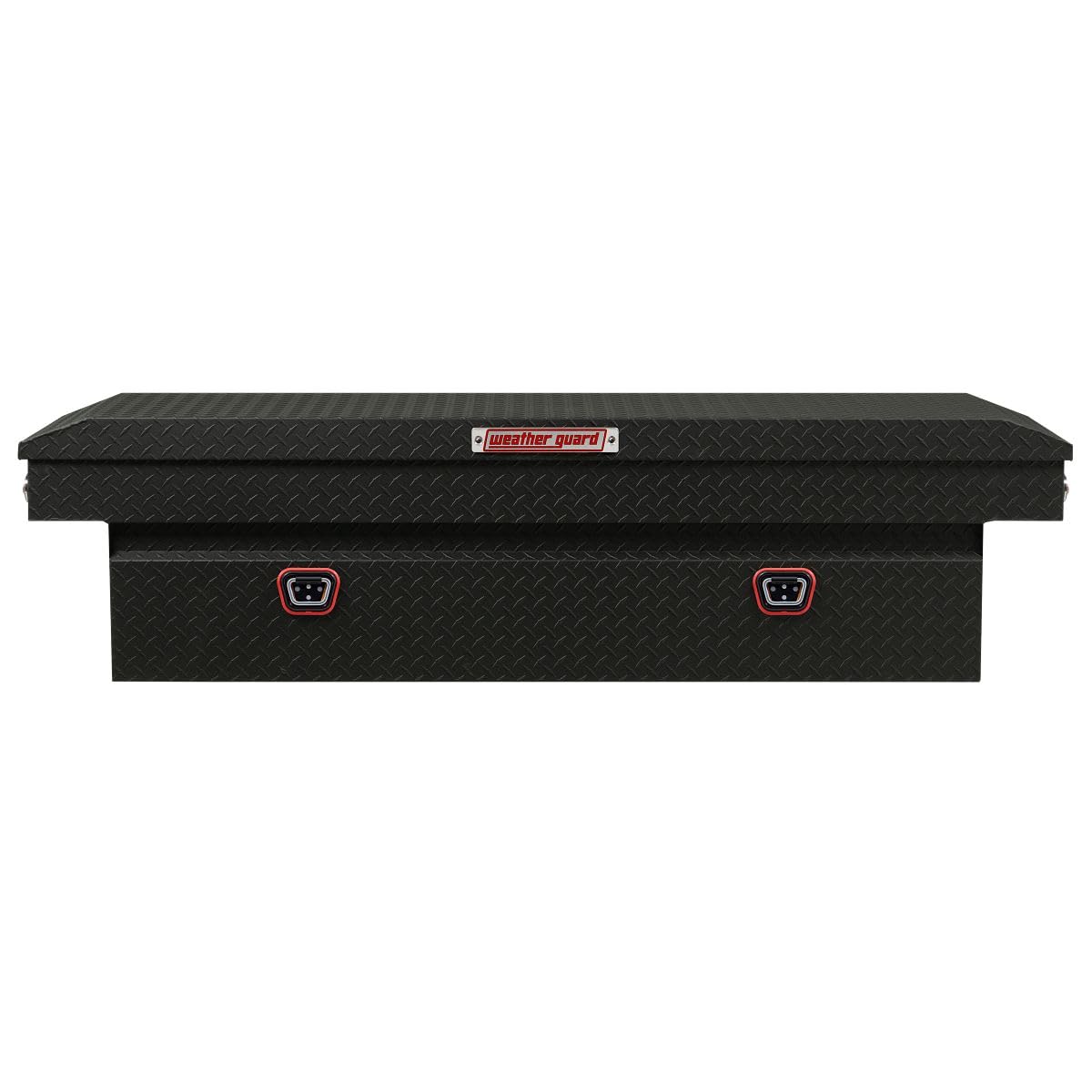 Weather Guard Saddle Box Model 127-52-04, Aluminum, Full Standard, Textured Matte Black, 11.0 cu ft