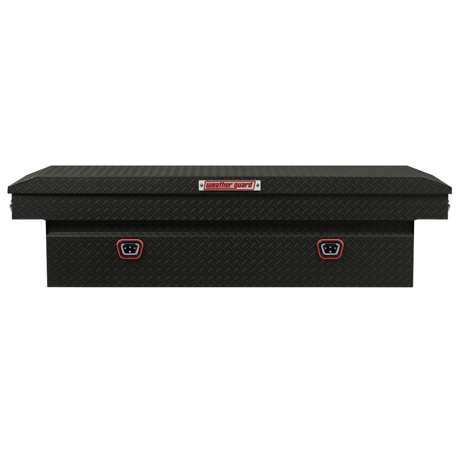 Weather Guard Saddle Box Model 127-52-04, Aluminum, Full Standard, Textured Matte Black, 11.0 cu ft