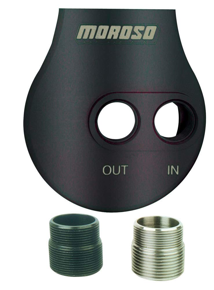 Remote Moroso Oil Filter Mount Billet, Blue